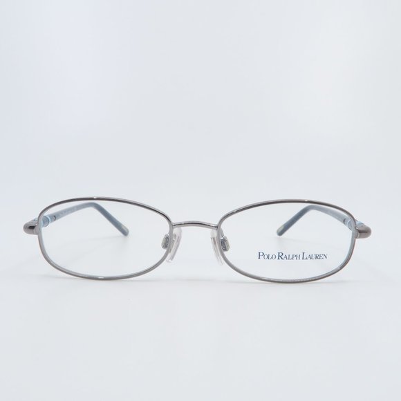 Polo Ralph Lauren 8030 103 Silver Metal/Navy Rectangle Kids New Eyeglasses. - Picture 2 of 11